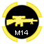 Gold M14 Infantry Rifle