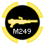 Gold M249 SAW