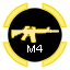 Gold M4 Carbine Rifle