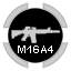 Silver M16A4 Infantry Rifle