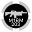 Silver M16 & M203